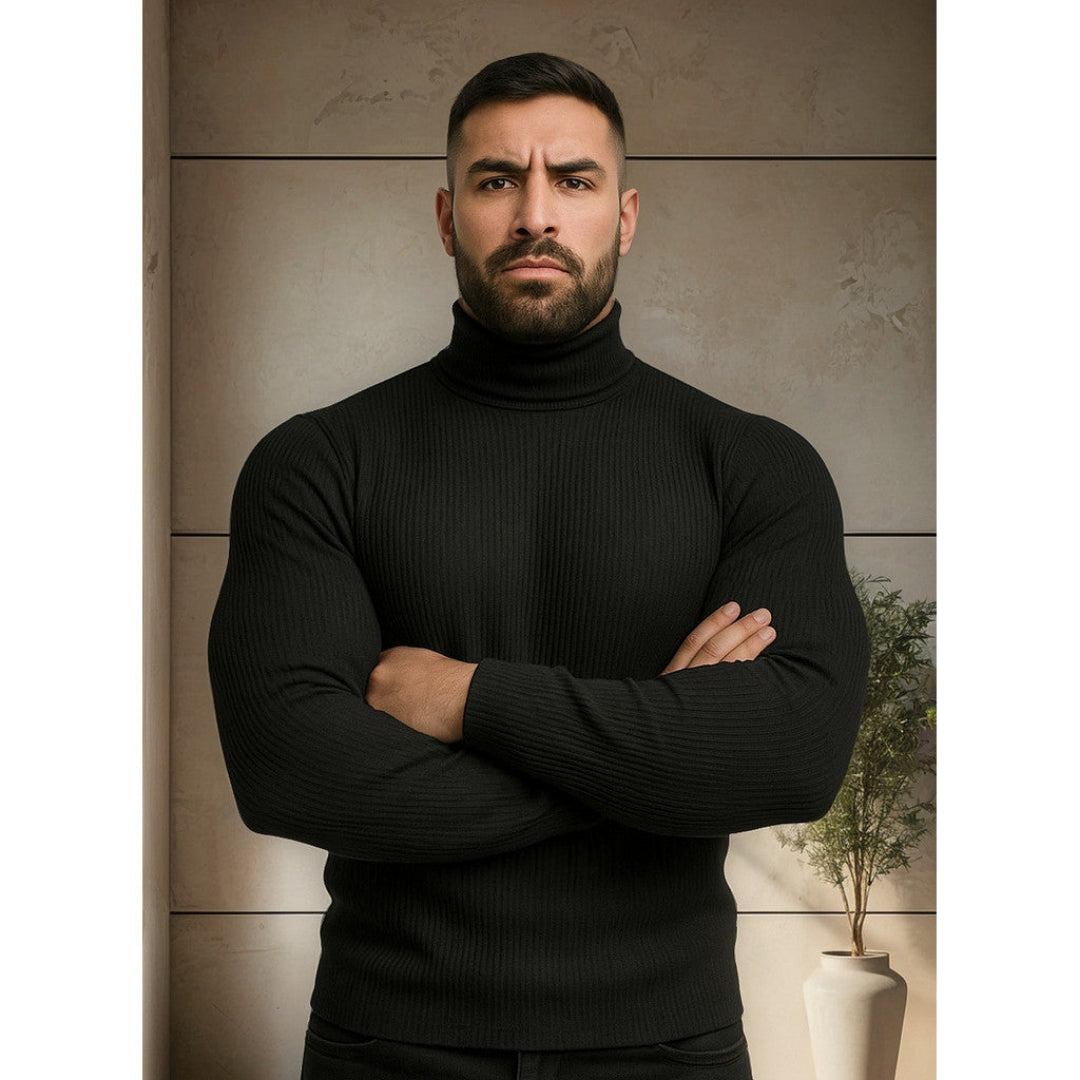 Rollkragenpullover Helsink – Rippstrick