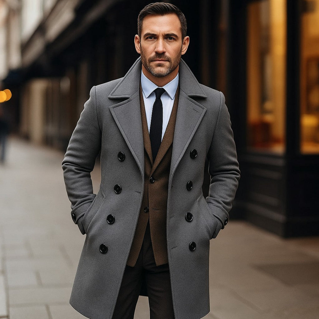 Wollmantel Cavil – Grau