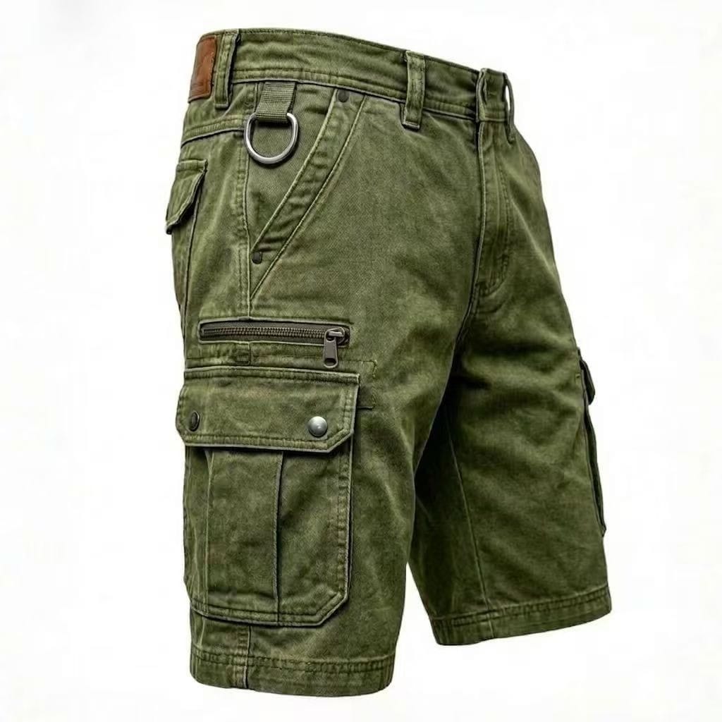 Pieter | Funktionale Denim Cargo Shorts