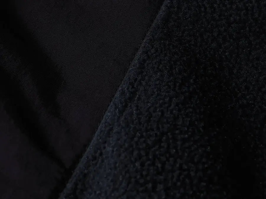 Sherpa-Fleece aus der Nähe